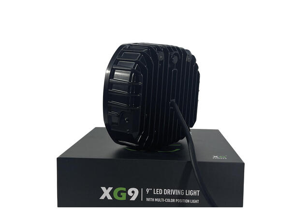 XG9 LED Driving Light Black Multicolor Parklys Hvit, Gul og Grønn. 