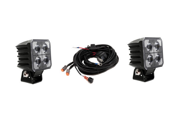 BRT Edgeless 40 LED Komplett pakke med 2 stk. kabelsett 