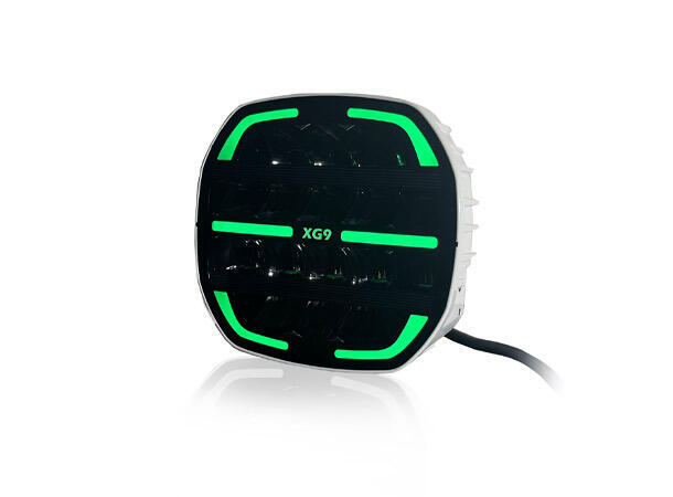 XG9 LED Driving Light White Multicolor Parklys Hvit, Gul og Grønn. 