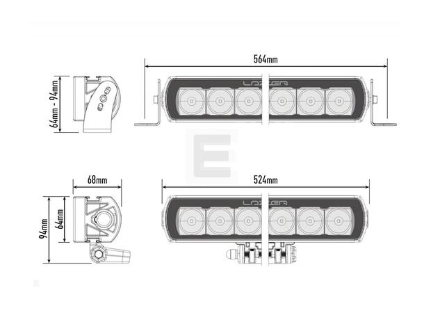 Lazer ST12 EVO LED fjernlys Heftig LED bar - 12408 lumen 