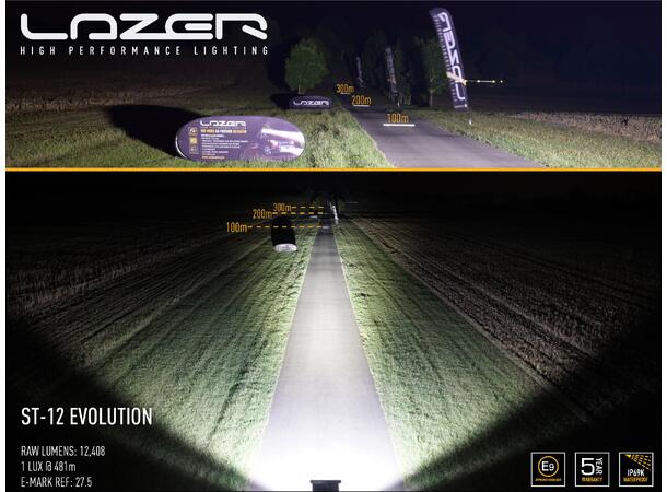 Lazer ST12 EVO LED fjernlys Heftig LED bar - 12408 lumen 