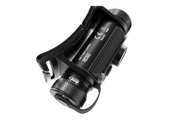 Nitecore HC60 LED hodelykt Kraftig bestselger med USB-lading! 