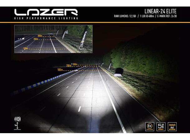 Lazer Linear 24 Elite LED Fjernlys Kraftig og super slank LED-bar! 
