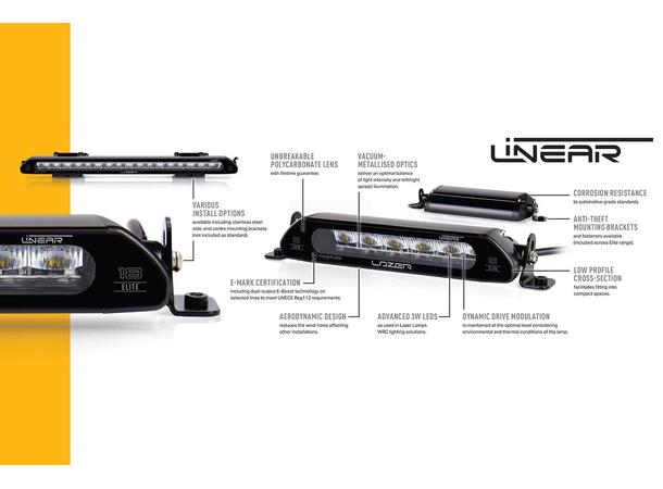 Lazer Linear 24 Elite LED Fjernlys Kraftig og super slank LED-bar! 