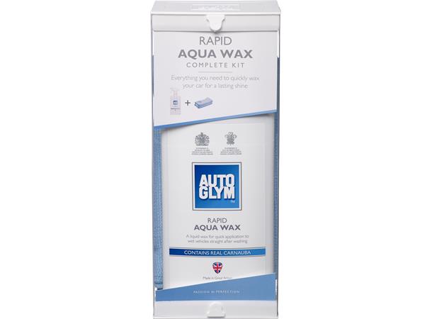 Autoglym Rapid Aqua Wax Kit Kit - med 2 stk mikrofiberkluter  500ml.