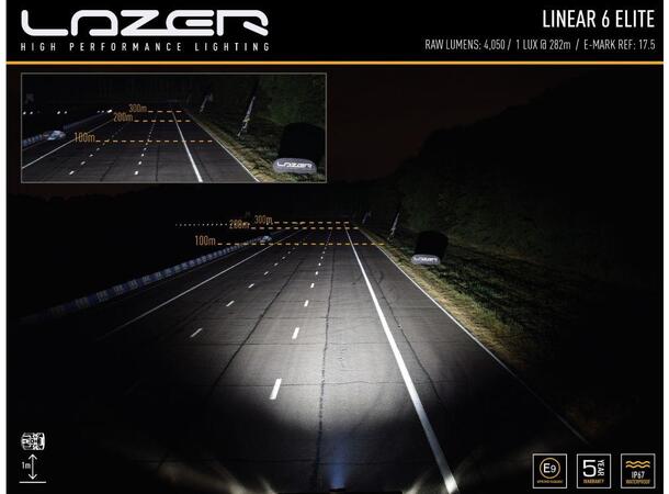 Lazer Linear 6 Elite LED Fjernlys Kraftig og super slank LED-bar! 
