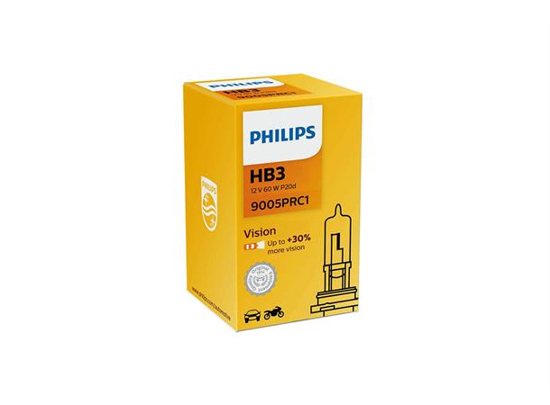 Philips HB3 Vision Halogen pære Standard Philips halogenpære
