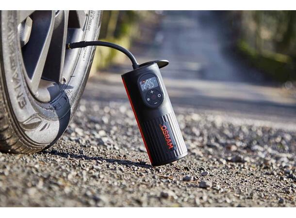 Osram Tyreinflate 2000 dekkpumpe Praktisk dekkpumpe fra Osram 