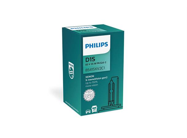 Philips D1S X-tremeVision gen2 Xenon Kraftigere og bedre lys