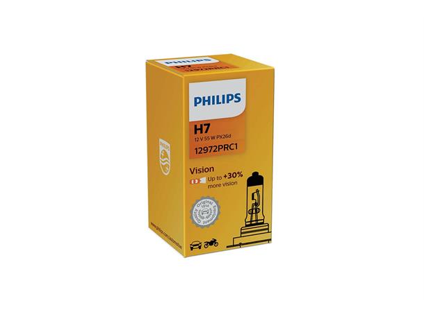 Philips H7 Vision Halogen pære Standard Philips halogenpære