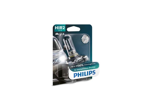 Philips HIR 2 X-tremeVision Pro150 H Halogenpære med kraftigere og bedre lys