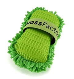 Gloss Factory Chenille Sponge Mikrofibersvamp med h&#229;ndstrikk