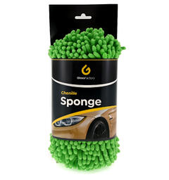 Gloss Factory Chenille Sponge Mikrofibersvamp med h&#229;ndstrikk