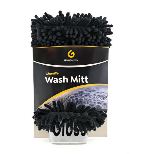 Gloss Factory Chenille Wash Mitt Sk&#229;nsom vaskehanske i mikrofiber