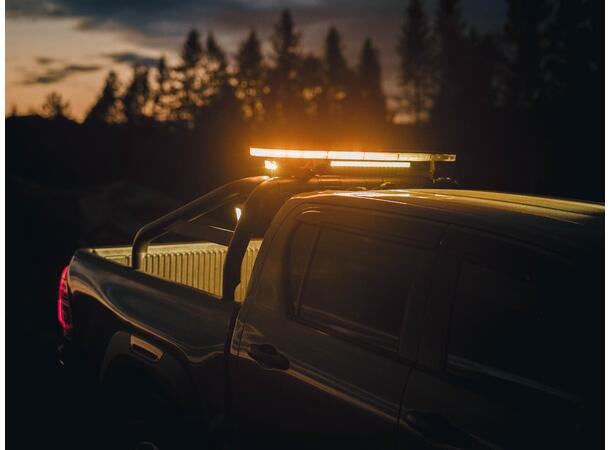 Lumen Alert Advanced 142 cm oransje Helt unik LED varsellysbjelke 