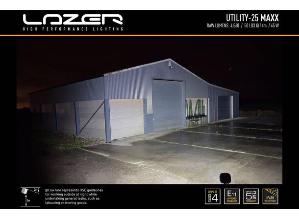 Lazer Utility 25 MAXX LED arbeidslys ADR godkjent arbeidslys - 4560 lumen 