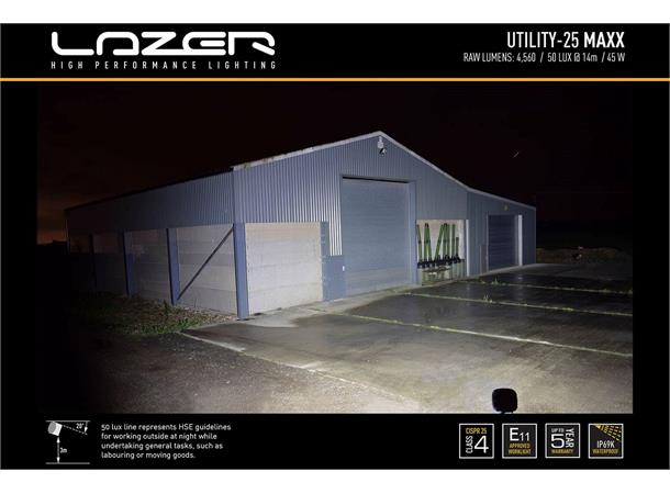 Lazer Utility 25 MAXX LED arbeidslys ADR godkjent arbeidslys - 4560 lumen