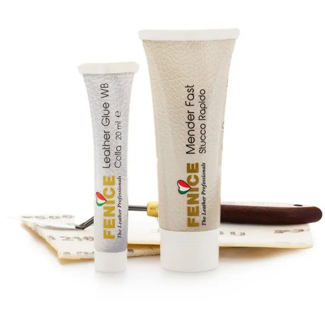 Fenice Leather DIY Repair Kit "Gjør det selv pakke" for skinn 