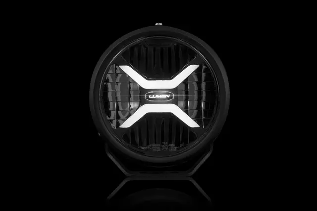 Lumen Cyclops CX7 LED fjernlys Kraftig med posisjonslys i oransje/hvit 