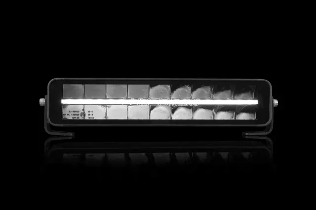 Lumen Helios DX10 LED fjernlys Ekstralys m/ posisjonslys i oransje/hvit 
