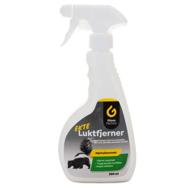 Gloss Factory Ekte Luktfjerner Fjerner dårlig lukt permanent, 500ml 