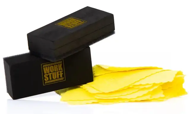 Work Stuff Coating Application Kit 2 stk applikatorer, 10 stk suede kluter 