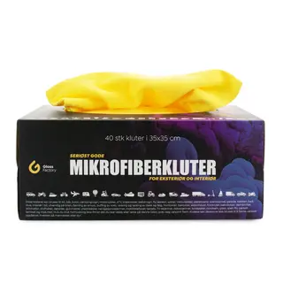 Gloss Factory Mikrofiberkluter Box Makalaust gode mikrofiberkluter - 40 stk
