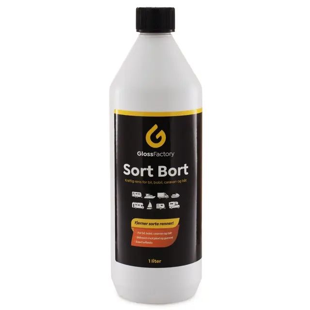 Gloss Factory Sort Bort Fjern sorte streker i gelcoat/glassfiber 