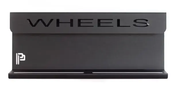 Poka Premium flaske/børsteholder, 40 cm Wheels, 1,5 mm galvansiert stål 