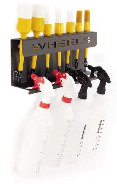 Poka Premium flaske/børsteholder, 40 cm Wheels, 1,5 mm galvansiert stål 