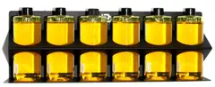 Poka Premium flaskeholder, 6 x 500 ml 1,5 mm galvanisert st&#229;l, pulverlakkert