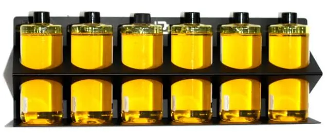 Poka Premium flaskeholder, 6 x 500 ml 1,5 mm galvanisert stål, pulverlakkert 