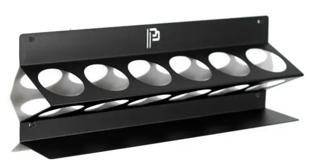 Poka Premium flaskeholder, 6 x 500 ml 1,5 mm galvanisert stål, pulverlakkert 