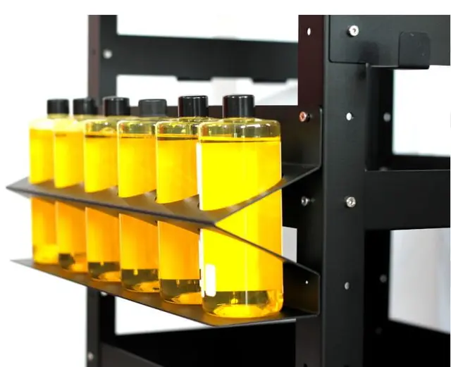 Poka Premium flaskeholder, 6 x 500 ml 1,5 mm galvanisert stål, pulverlakkert 