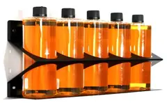 Poka Premium flaskeholder, 5 x 1000 ml 1,5 mm galvanisert st&#229;l, pulverlakkert