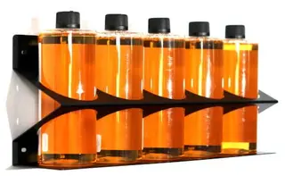 Poka Premium flaskeholder, 5 x 1000 ml 1,5 mm galvanisert st&#229;l, pulverlakkert