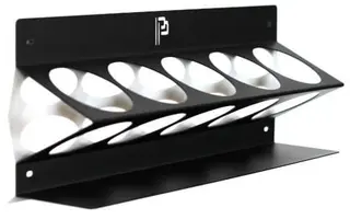 Poka Premium flaskeholder, 5 x 1000 ml 1,5 mm galvanisert st&#229;l, pulverlakkert