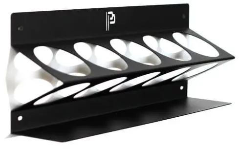 Poka Premium flaskeholder, 5 x 1000 ml 1,5 mm galvanisert stål, pulverlakkert 