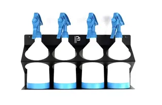 Poka Premium flaskeholder, 4 x 1500 ml 1,5 mm galvanisert st&#229;l, pulverlakkert