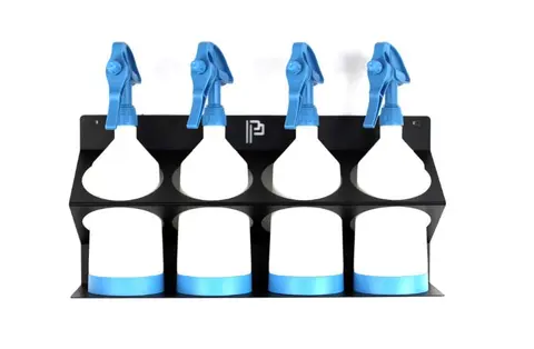 Poka Premium flaskeholder, 4 x 1500 ml 1,5 mm galvanisert st&#229;l, pulverlakkert