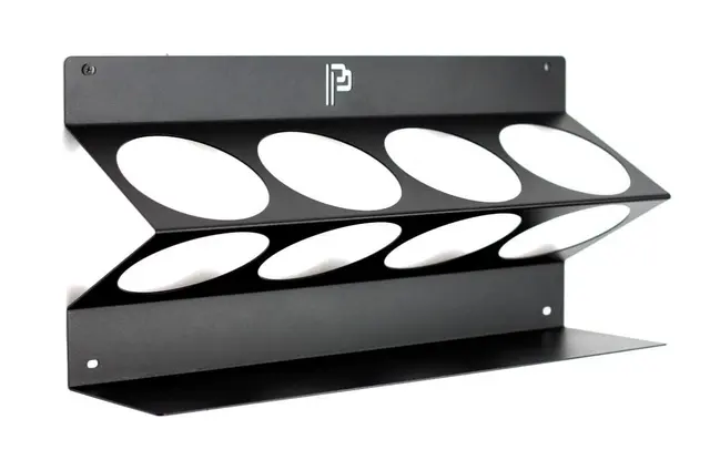 Poka Premium flaskeholder, 4 x 1500 ml 1,5 mm galvanisert stål, pulverlakkert 