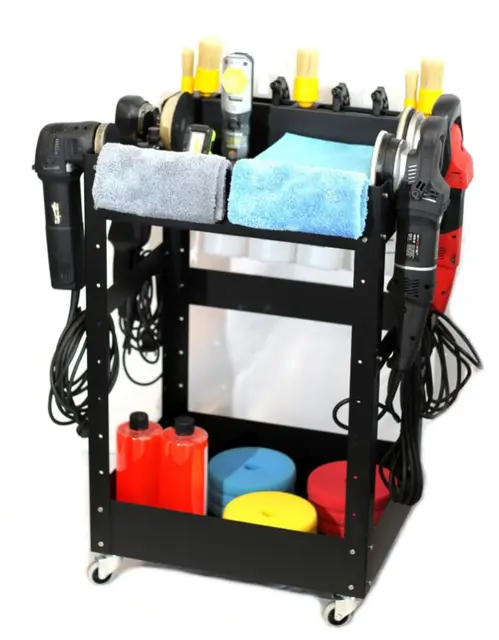 Poka Premium basic detailervogn Tralle med 2 hyller 