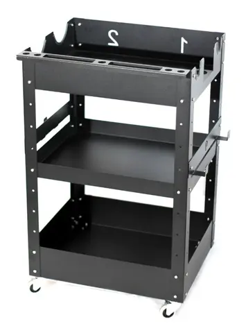 Poka Premium Pro detailervogn Tralle med 3 hyller