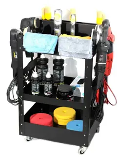 Poka Premium Pro detailervogn Tralle med 3 hyller