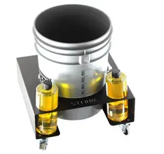 Poka Premium b&#248;ttevogn - 14 til 20 liter WHEELS, 20mm galvansiert st&#229;l med hjul