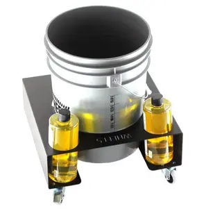 Poka Premium b&#248;ttevogn - 14 til 20 liter WHEELS, 20mm galvansiert st&#229;l med hjul