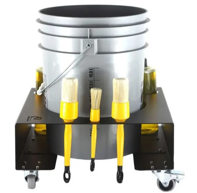Poka Premium bøttevogn - 14 til 20 liter WHEELS, 20mm galvansiert stål med hjul 