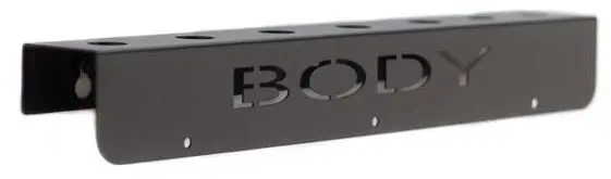 Poka Premium børsteholder, 40 cm Body, 1,5 mm galvansiert stål 
