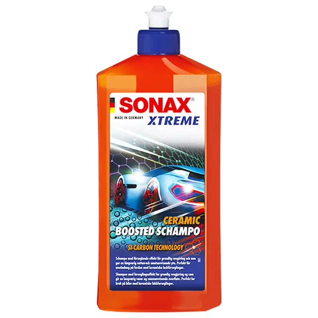SONAX Xtreme Ceramic Boosted Schampoo 500ml, bilshampo med beskyttelse 