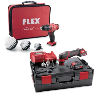 Flex PXE 80 10.8-EC/2,5 Set + DD 2G Med Flex elektrisk drill b&#248;rstesett
